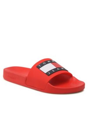 Červené sandály Tommy Jeans