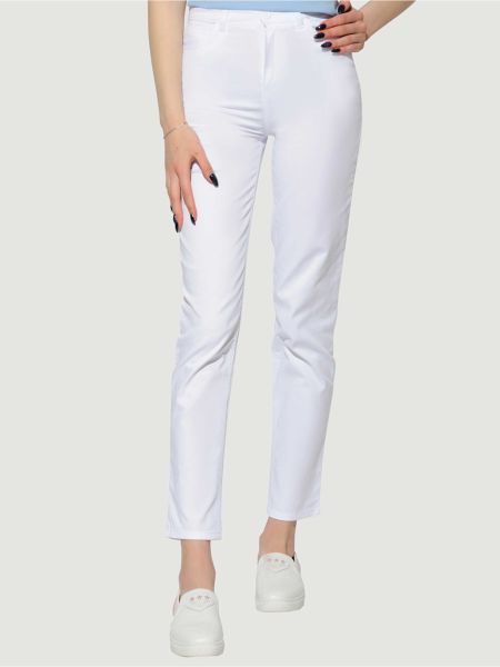 Бавовняні прямі джинси Arber білі