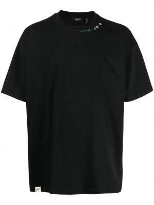 T-shirt med broderi Five Cm svart