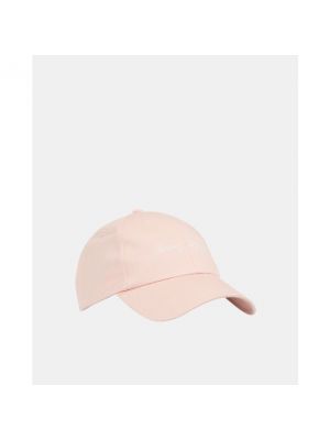 Gorra de algodón Tommy Hilfiger rosa