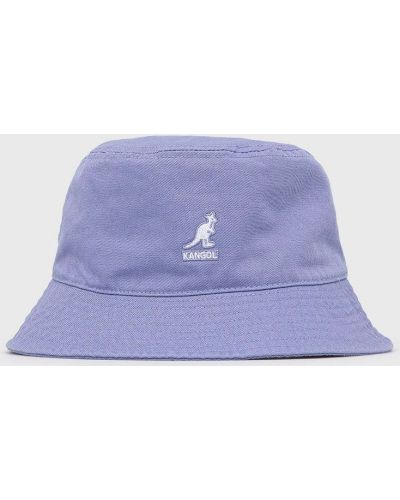 Fioletowy kapelusz bawełniany Kangol