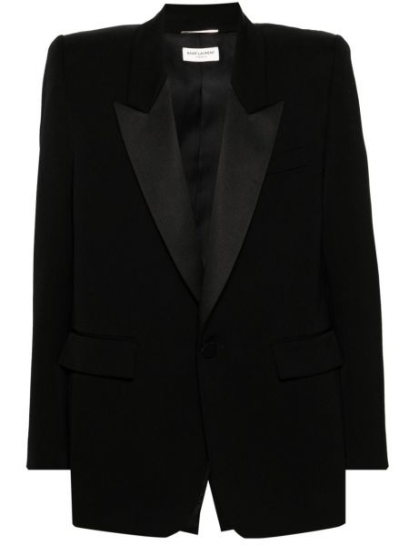 Uld blazer Saint Laurent sort