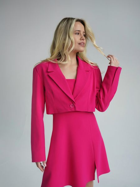 Пиджак ромашка розовый