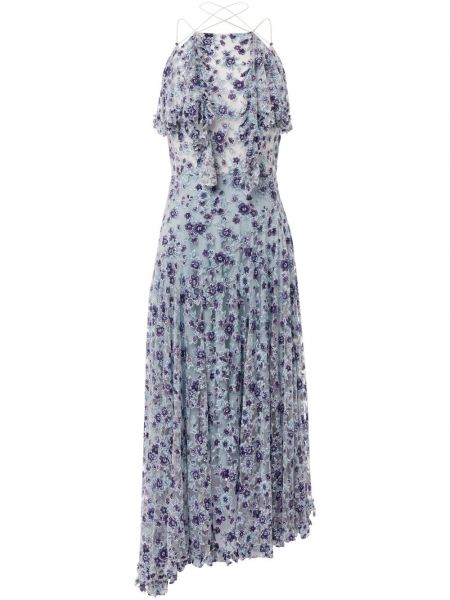 Φλοράλ μίντι φόρεμα με σχέδιο με διαφανεια Philosophy Di Lorenzo Serafini