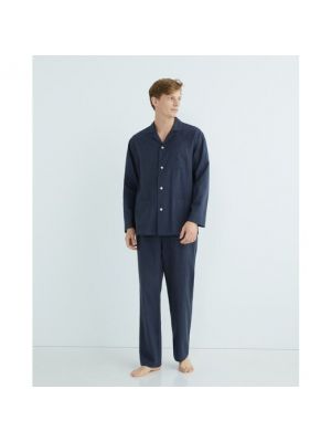 Pijama de franela Emidio Tucci azul