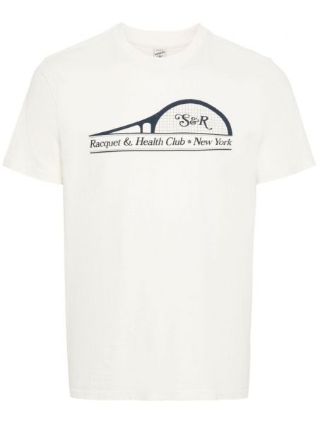 Bavlnené tričko Sporty & Rich biela