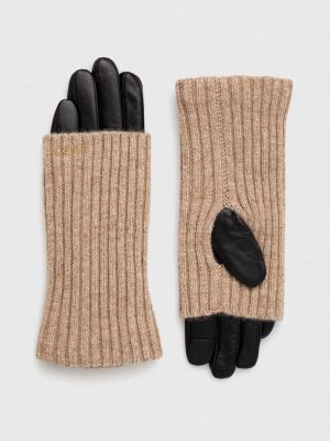 Vlněné rukavice Liu Jo černé
