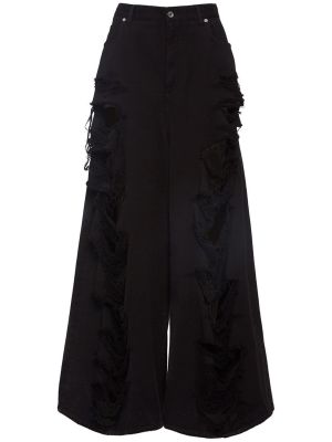 Voľné džínsy s vysokým pásom Dolce & Gabbana čierna