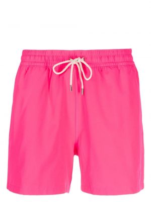 Hímzett rövidnadrág Polo Ralph Lauren rózsaszín