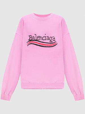 Свитшот с принтом Balenciaga розовый
