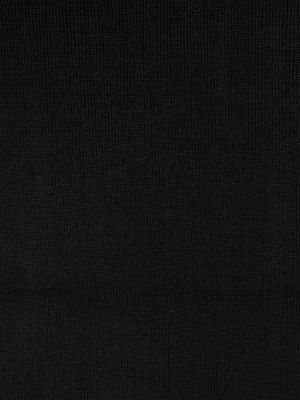 Dzianinowa haftowana szal Just Cavalli czarna