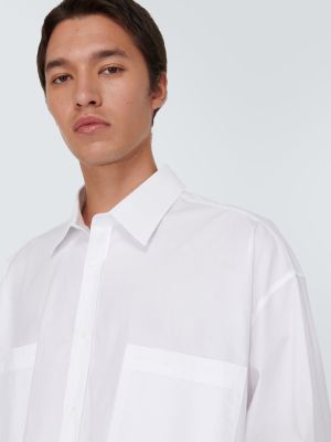 Βαμβακερό πουκάμισο The Frankie Shop λευκό