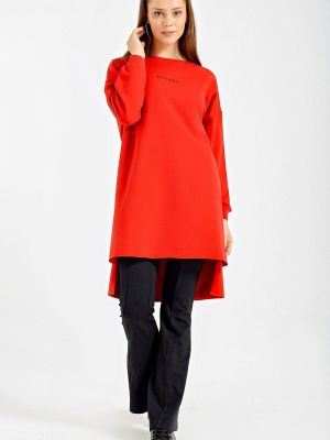 Oversized φούτερ με σχέδιο Bigdart κόκκινο