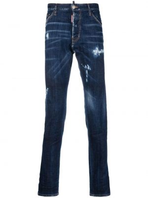 Skinny fit-jeans Dsquared2 blå