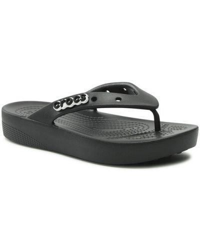 Platform talpú platform talpú flip-flop Crocs fekete