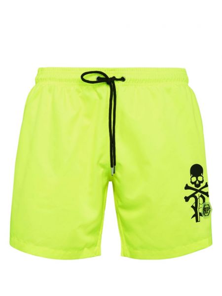 Trykt shorts Philipp Plein gul