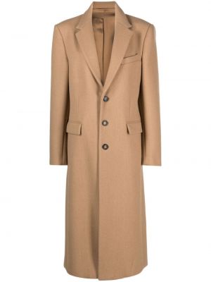Μάλλινο παλτό Wardrobe.nyc καφέ