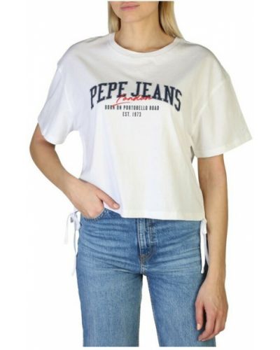 T-shirt Pepe Jeans, biały