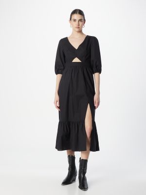 Μίντι φόρεμα French Connection μαύρο