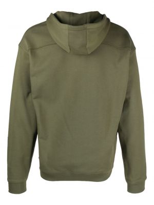 Kokvilnas kapučdžemperis Moschino zaļš