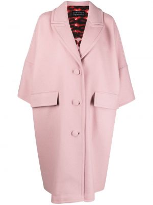Gyapjú kabát Gianluca Capannolo rózsaszín