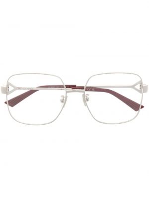 Slim fit szemüveg Bottega Veneta Eyewear ezüstszínű