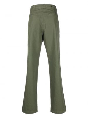 Pantalon droit en coton Aspesi vert
