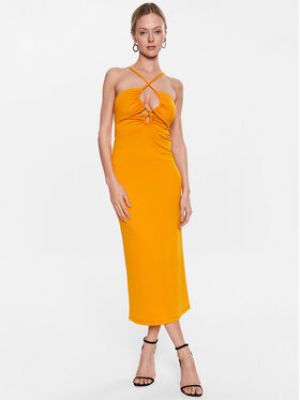 Priliehavé šaty Sisley žltá