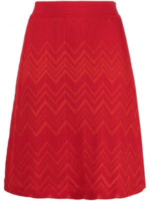 Vlnená sukňa Missoni červená