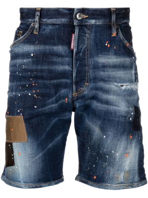 Nødlidende jeans-shorts Dsquared2 blå