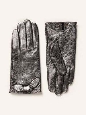 Rękawiczki skórzane Ted Baker czarne