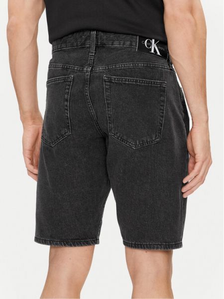 Дънкови шорти Calvin Klein Jeans сиво