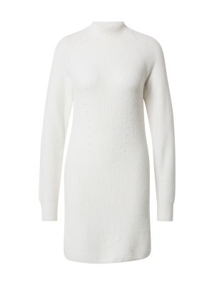Πλεκτή φόρεμα Abercrombie & Fitch λευκό