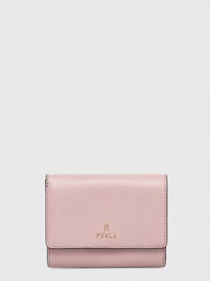 Розовый кожаный кошелек Furla