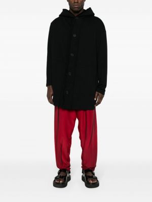 Bavlněný kardigan jersey Yohji Yamamoto černý