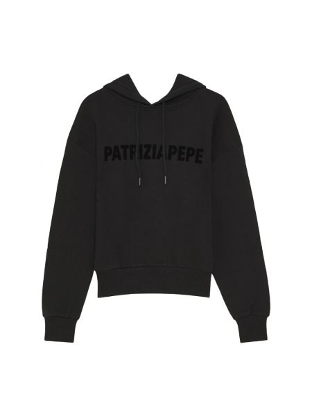 Bluza z kapturem Patrizia Pepe czarna
