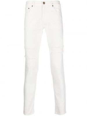 Skinny fit-jeans med låg midja Pt Torino vit