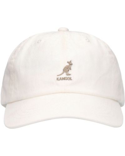 Gorra de algodón Kangol blanco
