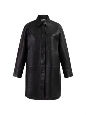 Usnjena jakna Dreimaster Vintage črna