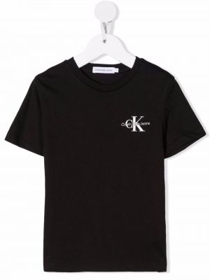 T-shirt för tjejer Calvin Klein Kids svart