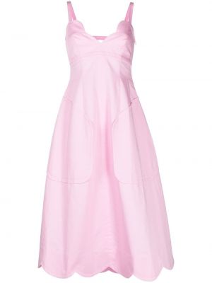 Μίντι φόρεμα Oroton ροζ