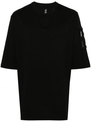 Βαμβακερή μπλούζα Thom Krom μαύρο
