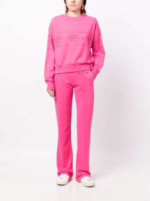 Sportovní kalhoty Chiara Ferragni růžové