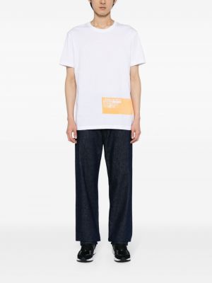 Tričko s potiskem Calvin Klein bílé