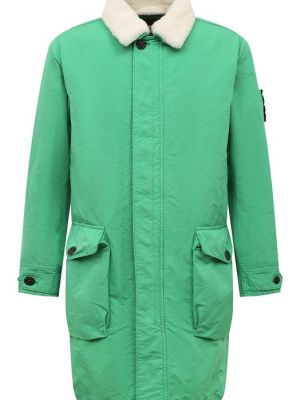 Утепленная куртка Stone Island зеленая