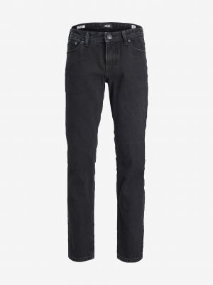 Priliehavé džínsy s rovným strihom Jack & Jones čierna