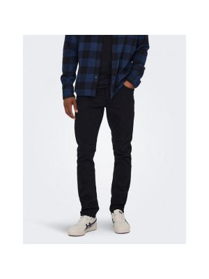 Vaqueros skinny slim fit Only & Sons negro