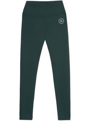 Hímzett leggings Sporty & Rich zöld