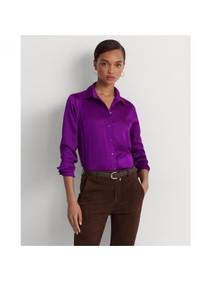 Camisa manga larga Lauren Ralph Lauren violeta