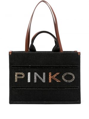 Flitrovaná nákupná taška Pinko